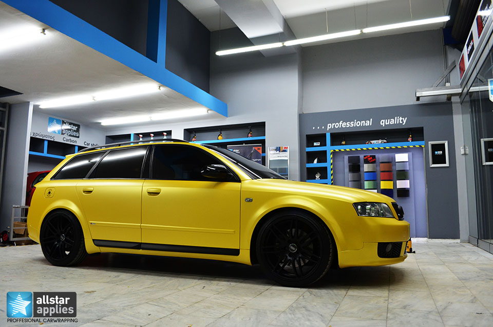 Audi Α4-Sunflower Yellow Metallic Matte (12)