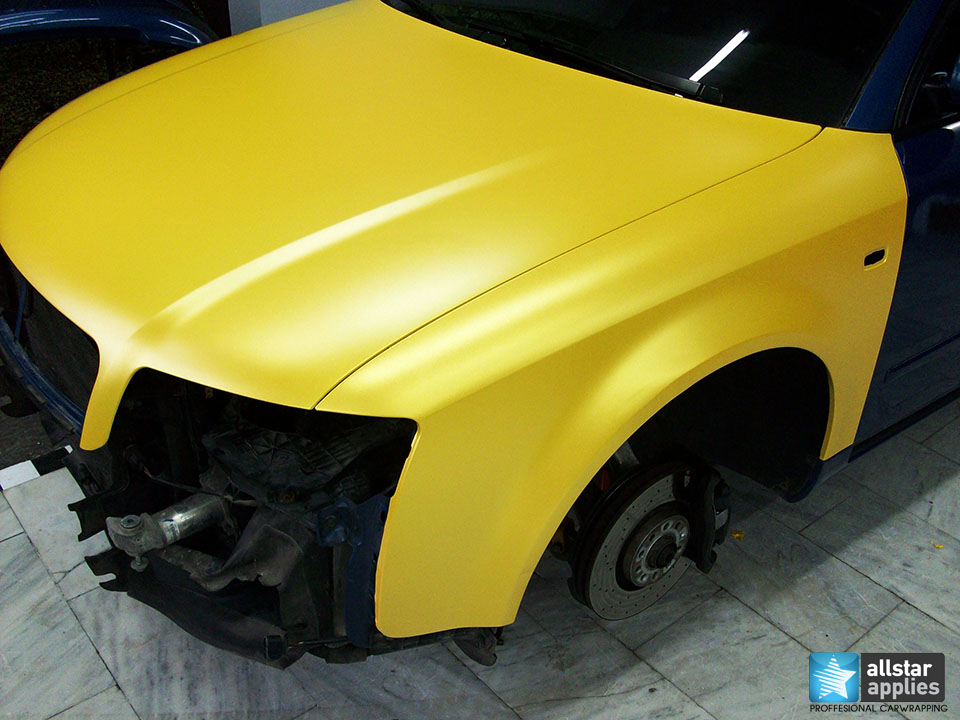 Audi Α4-Sunflower Yellow Metallic Matte (13)