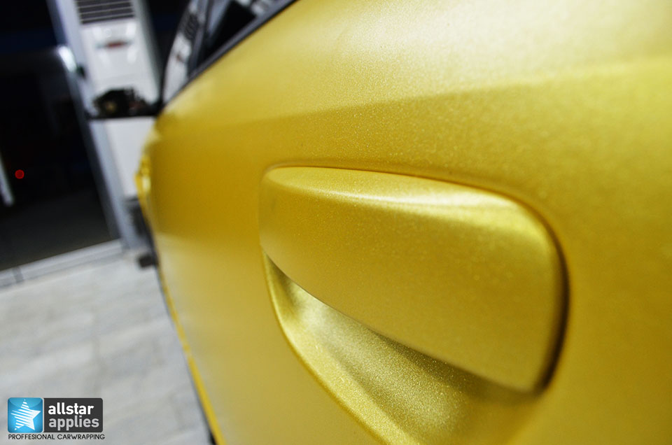 Audi Α4-Sunflower Yellow Metallic Matte (7)