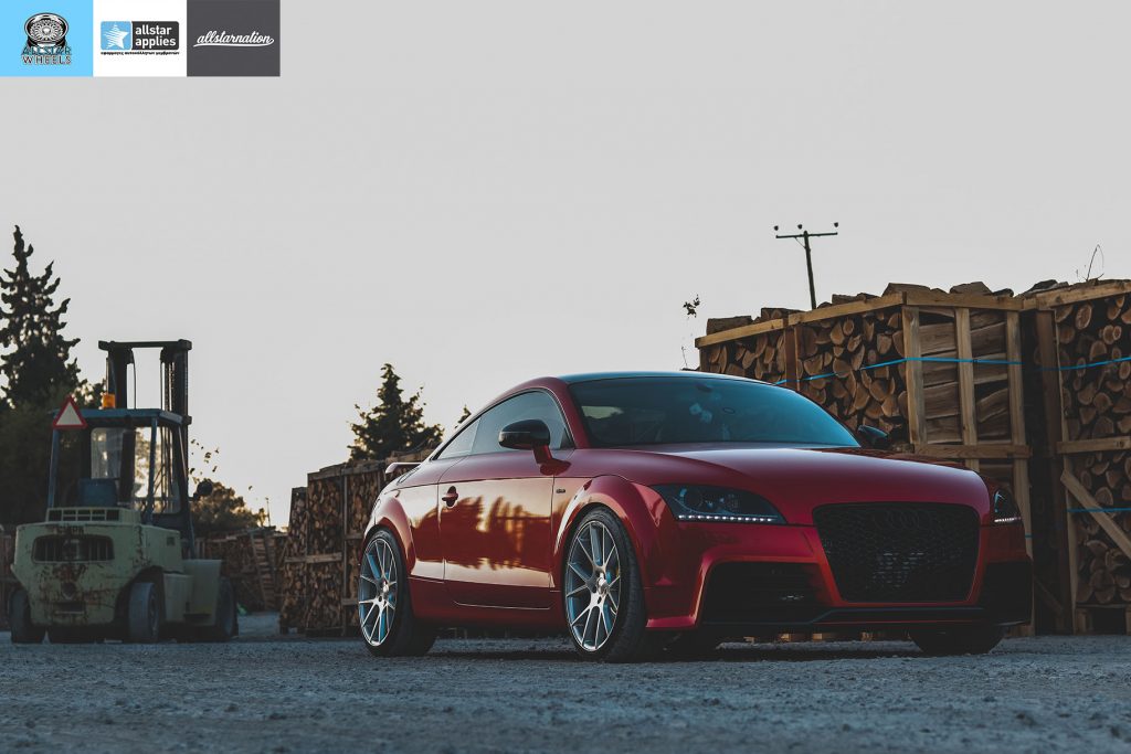 Audi TT Μεμβράνη αλλαγής χρώματος Red Luscious Lips. Car wrapping Θεσσαλονίκη allstar applies
