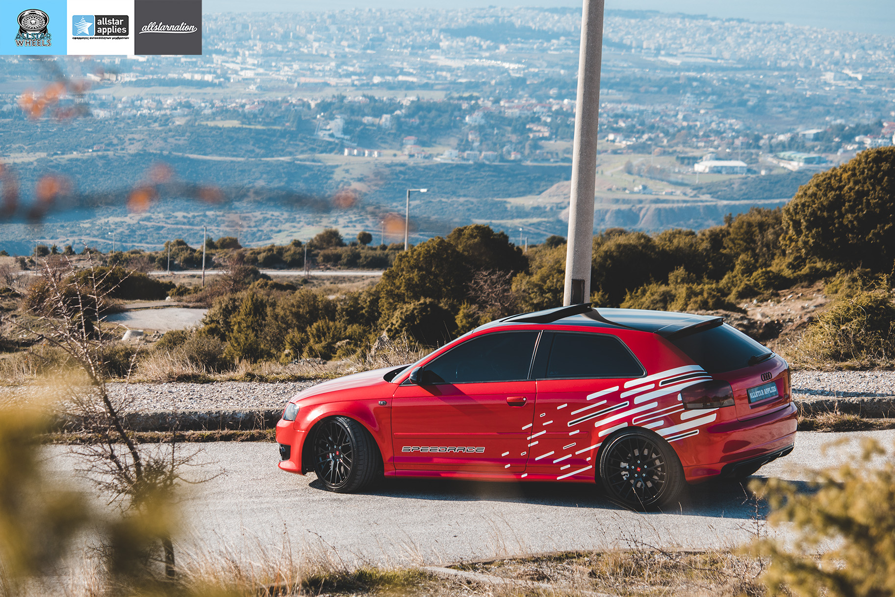 Audi s3 αλλαγή χρώματος με μεμβράνες στη Θεσσαλονίκη Allstar Applies
